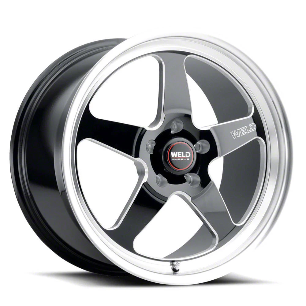 WELD Performance Ventura Gloss Black Milled Wheel; 20x9; 38mm Offset (11-23 AWD Charger)
