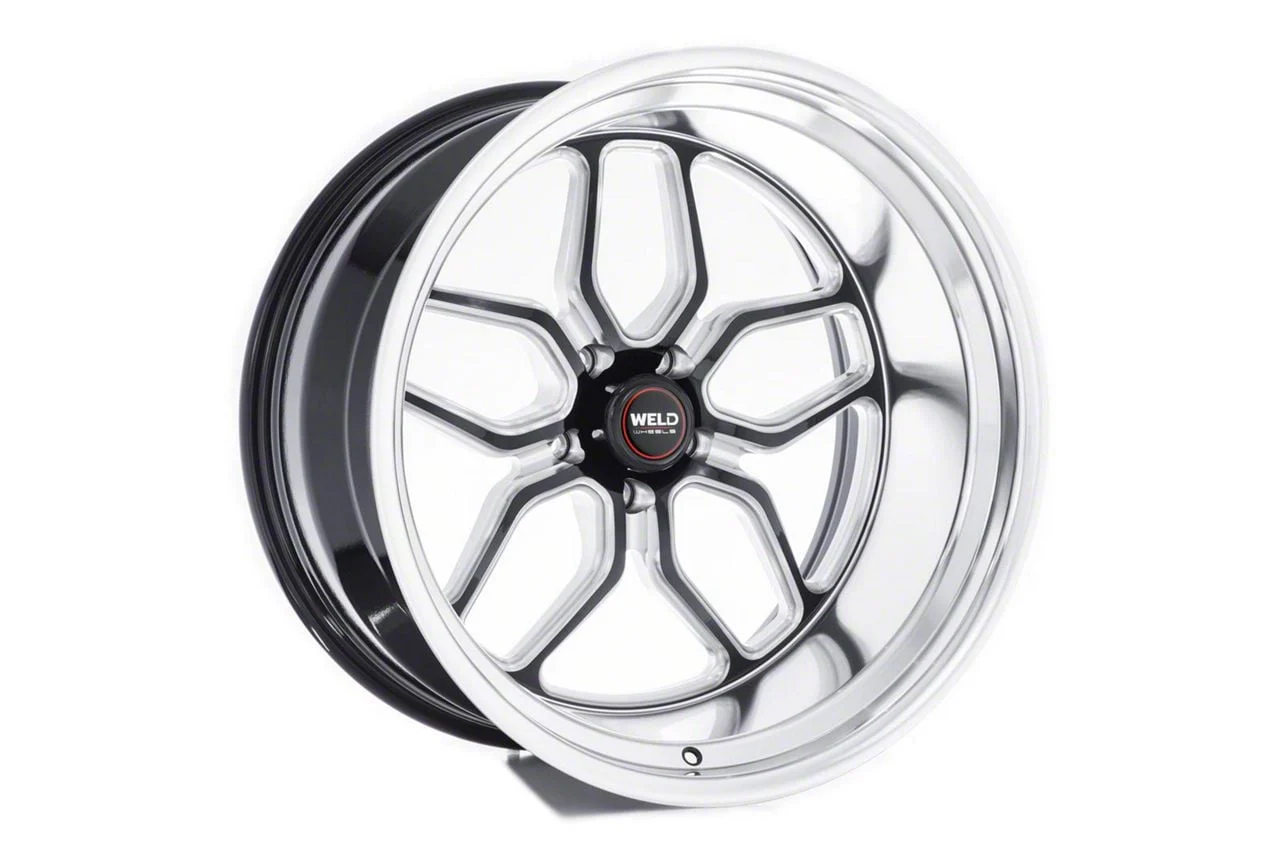 WELD Performance Laguna Gloss Black Milled Wheel; 22x9; 20mm Offset (06-10 RWD Charger)