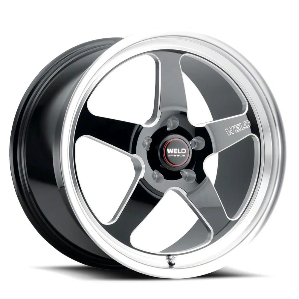 WELD Performance Ventura Gloss Black Milled Wheel; 22x9; 20mm Offset (06-10 RWD Charger)