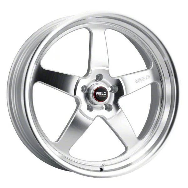 WELD Street Performance Ventura Gloss Silver Machined Wheel; 20x9; 20mm Offset (06-10 RWD Charger)