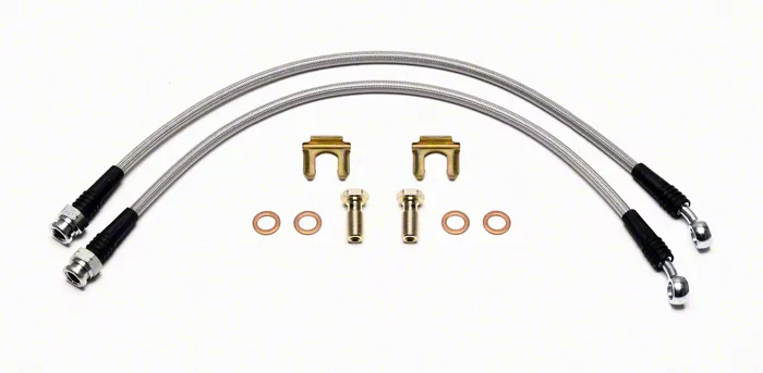 Wilwood Flexline Brake Line Kit for Wilwood Brake Calipers; Front (05-13 Corvette C6, Excluding Z06)