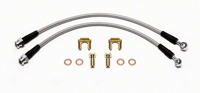 Wilwood Flexline Brake Line Kit for Wilwood Brake Calipers; Rear (05-13 Corvette C6, Excluding Z06)