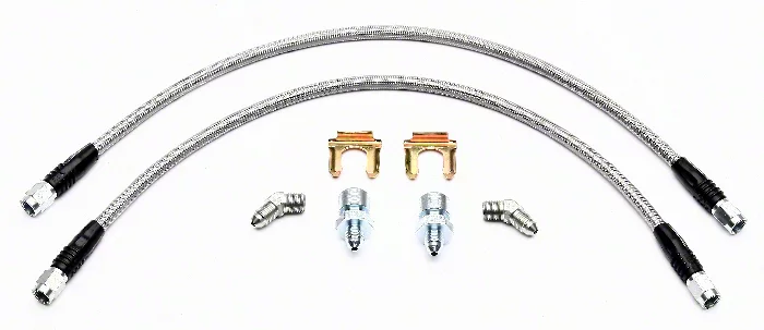 Wilwood Flexline Brake Line Kit for Wilwood Brake Calipers; Rear (05-13 Corvette C6)