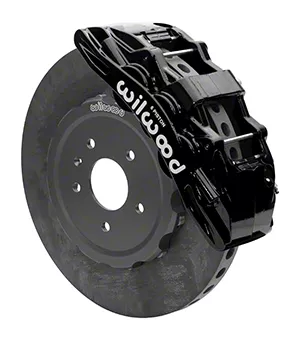 Wilwood SX6R WCCB Carbon Ceramic Front Big Brake Kit; Black Calipers (14-19 Corvette C7)
