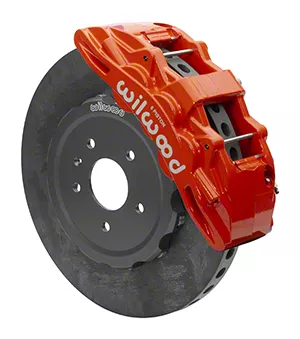 Wilwood SX6R WCCB Carbon Ceramic Front Big Brake Kit; Red Calipers (14-19 Corvette C7)