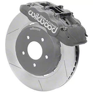 Wilwood GN4R Lug Drive Race Front Big Brake Kit; Anodized Gray Calipers (05-14 Mustang)