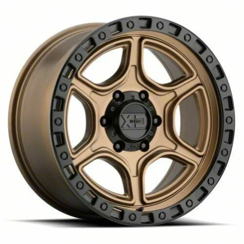 XD Portal Satin Bronze with Satin Black Lip 6-Lug Wheel; 18x8.5; 18mm Offset (19-23 Ranger)