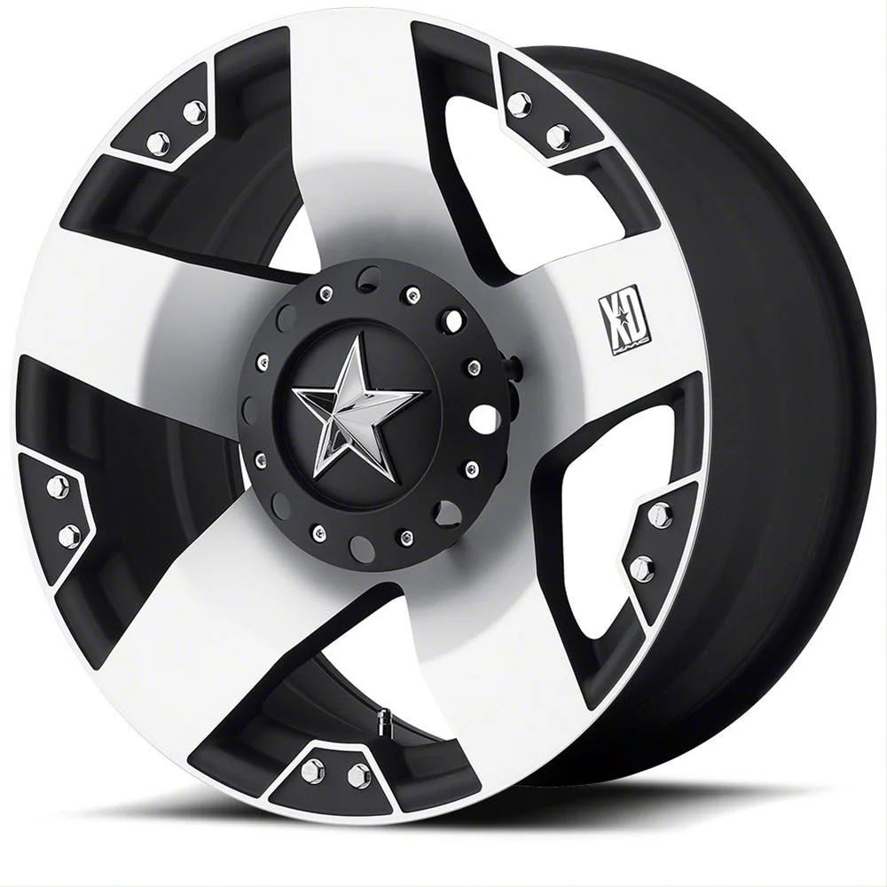XD Rockstar Matte Black Machined 6-Lug Wheel; 20x8.5; 35mm Offset (19-23 Ranger)