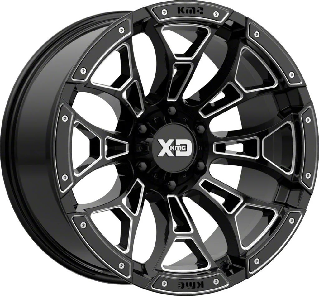 XD Boneyard Gloss Black Milled 6-Lug Wheel; 20x9; 0mm Offset (21-26 Tahoe)
