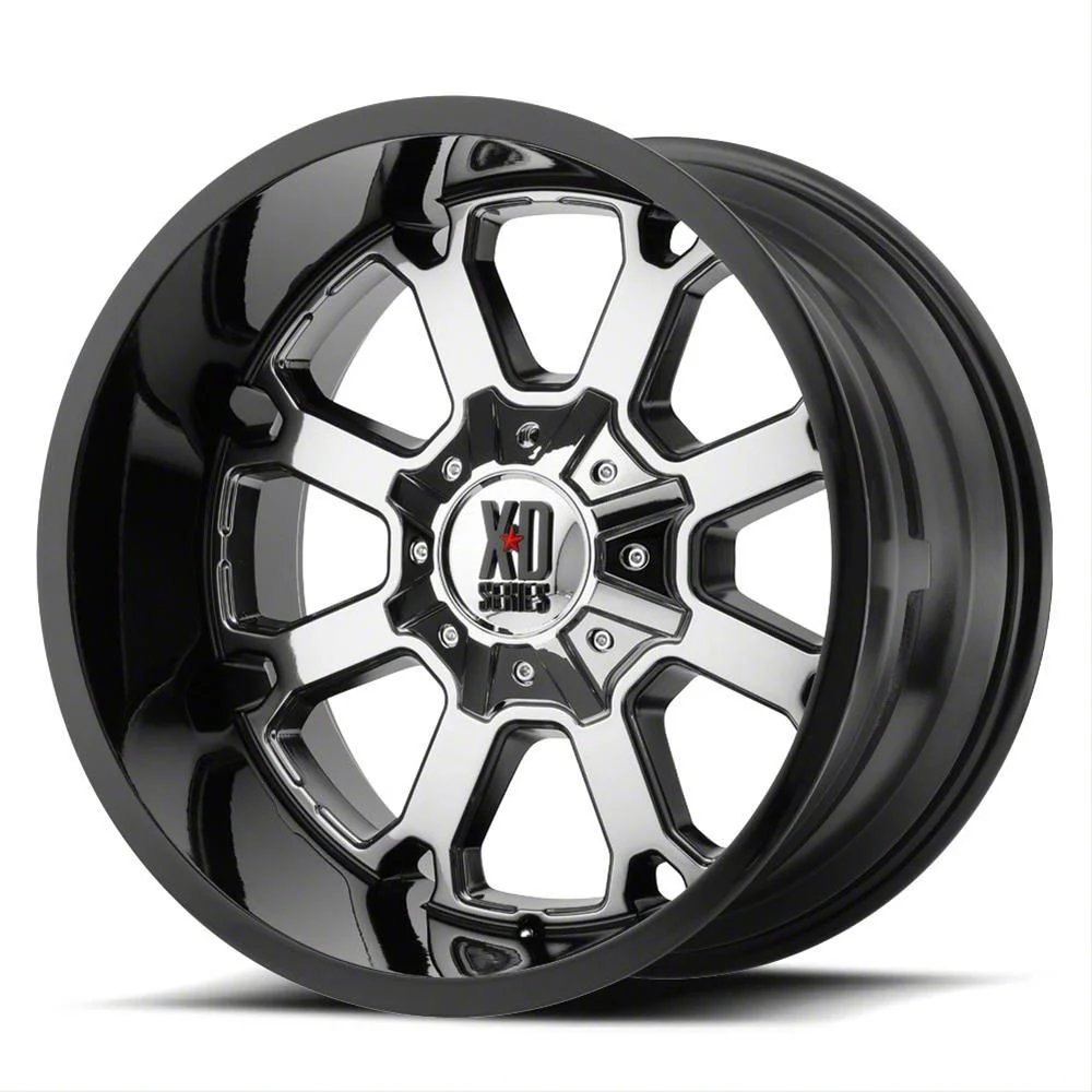 XD Buck 25 PVD with Gloss Black Lip 6-Lug Wheel; 22x10; -18mm Offset (21-26 Tahoe)