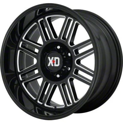 XD Cage Gloss Black Milled 6-Lug Wheel; 20x10; -18mm Offset (21-26 Tahoe)