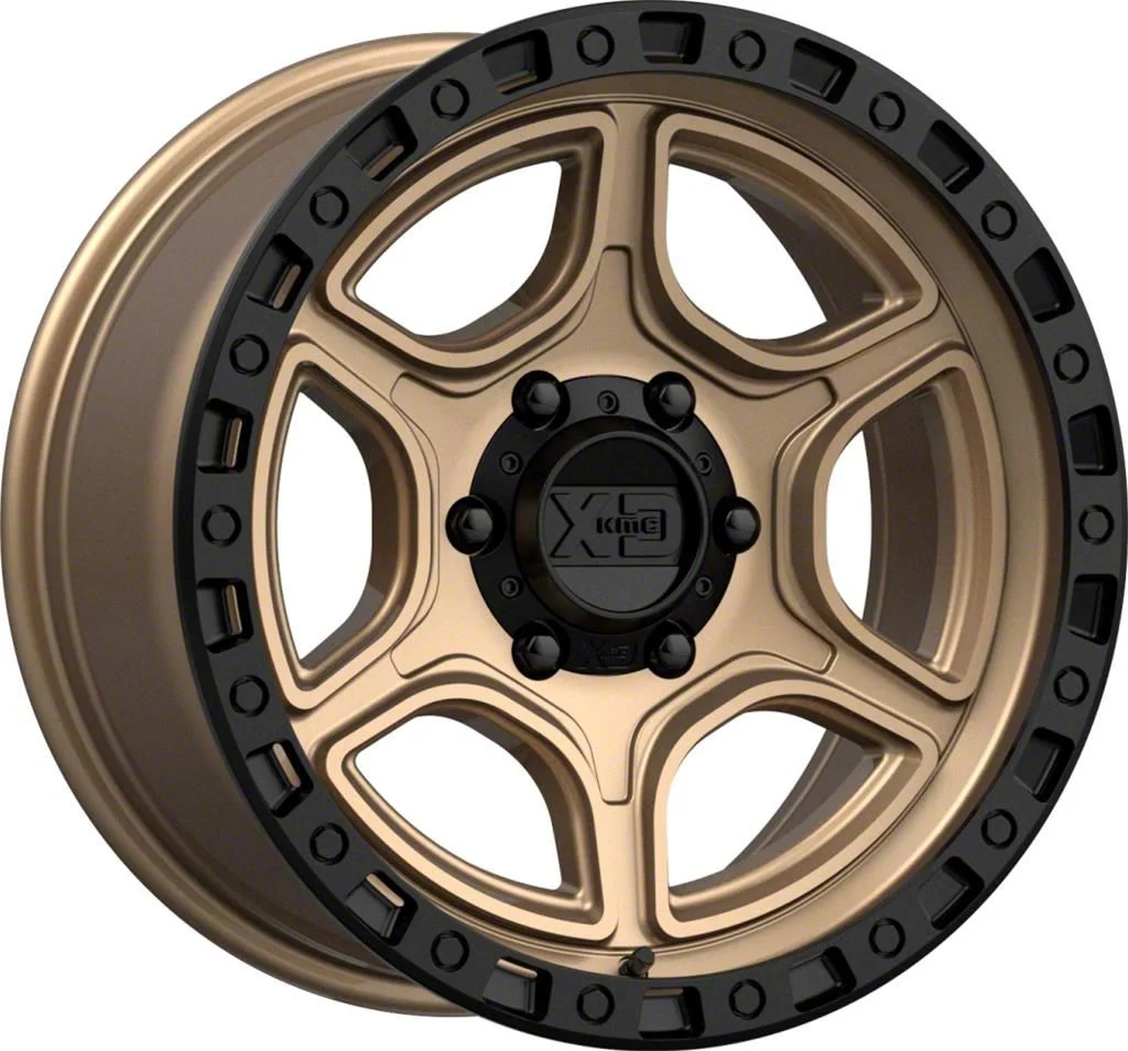 XD Portal Satin Bronze with Satin Black Lip 6-Lug Wheel; 18x8.5; 0mm Offset (21-26 Tahoe)