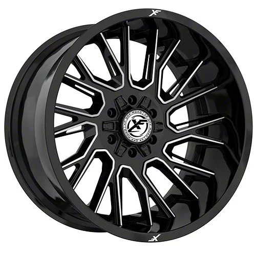XF Offroad XF-230 Gloss Black Machined 6-Lug Wheel; 20x10; -12mm Offset (19-23 Ranger)