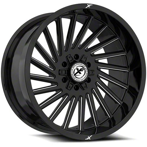 XF Offroad XF-239 Gloss Black Milled 6-Lug Wheel; 20x10; -12mm Offset (19-23 Ranger)