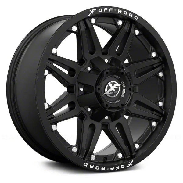 XF Offroad XF-204 Matte Black 6-Lug Wheel; 17x9; 12mm Offset (15-20 Tahoe)