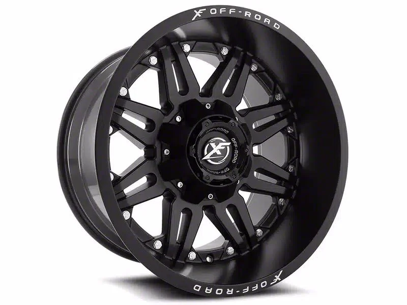 XF Offroad XF-204 Matte Black 6-Lug Wheel; 18x9; -12mm Offset (21-26 Tahoe)