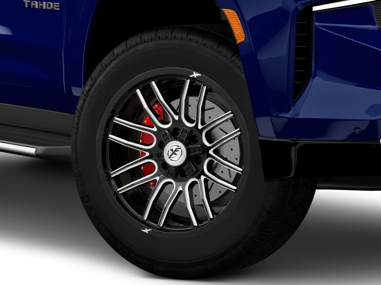XF Offroad XF-232 Gloss Black Milled 6-Lug Wheel; 20x9; 0mm Offset (21-26 Tahoe)