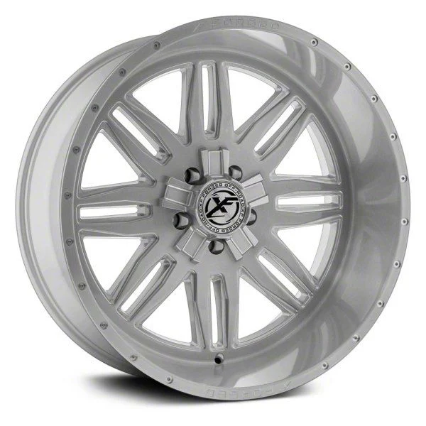 XFX Flow XFX-303 Brushed Milled 8-Lug Wheel; 24x12; -44mm Offset (15-19 Sierra 2500 HD)