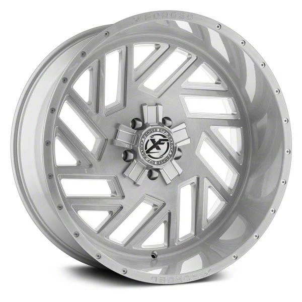 XFX Flow XFX-304 Brushed Milled 8-Lug Wheel; 24x12; -44mm Offset (15-19 Sierra 2500 HD)