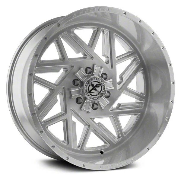 XFX Flow XFX-306 Brushed Milled 8-Lug Wheel; 24x14; -76mm Offset (20-26 Sierra 2500 HD)