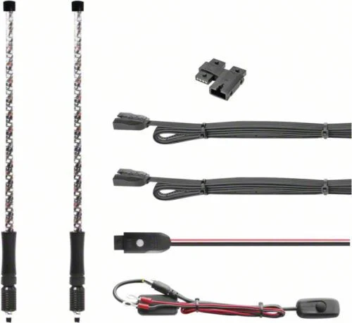 XK Glow 2nd Gen LED Whips; 32-Inch (Universal; Some Adaptation May Be Required)