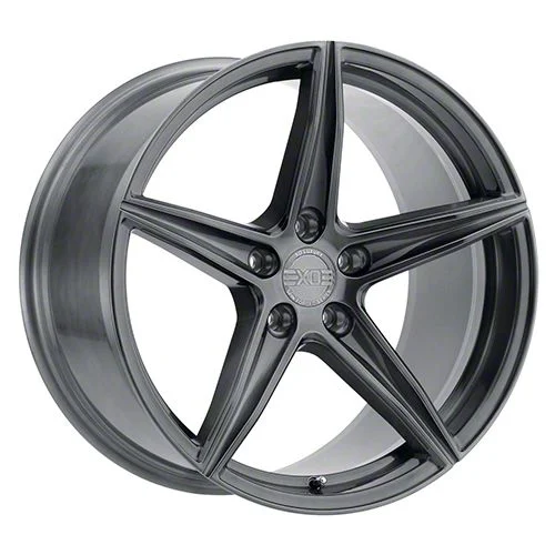 XO Luxury Auckland Full Brushed Gunmetal Wheel; 22x9.5; 15mm Offset (06-10 RWD Charger)