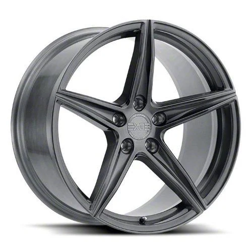 XO Luxury Auckland Full Brushed Gunmetal Wheel; 20x9; 35mm Offset (21-26 Mustang Mach-E)