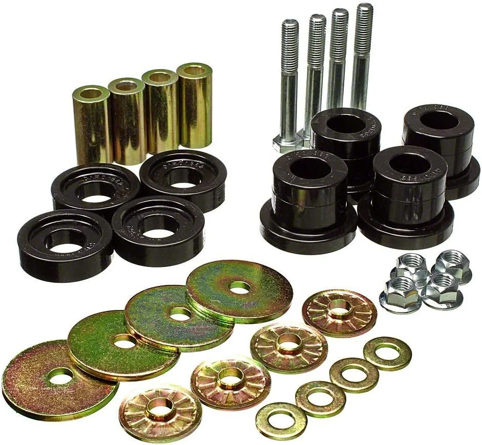 Front Differential Mount Bushing Set; Black (07-20 4WD Yukon)
