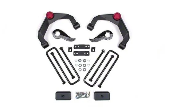 Zone Offroad 3-Inch Adventure Series Upper Control Arm Suspension Lift Kit (20-26 Silverado 3500 HD w/ Factory Overload Springs)